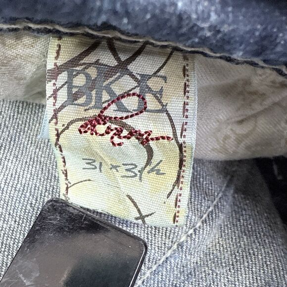 BKE Denim Culture Jeans Womens Sz 28x30 Distressed Stretch Boot Cut Med Wash - Picture 8 of 13